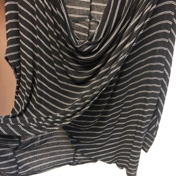 MOVING SALE Soft Surroundings Striped Cowl Neck Top Small Basic Soft - Picture 3 of 4
